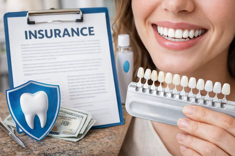 A picture answering the question whether if dental insurance cover teeth whitening
